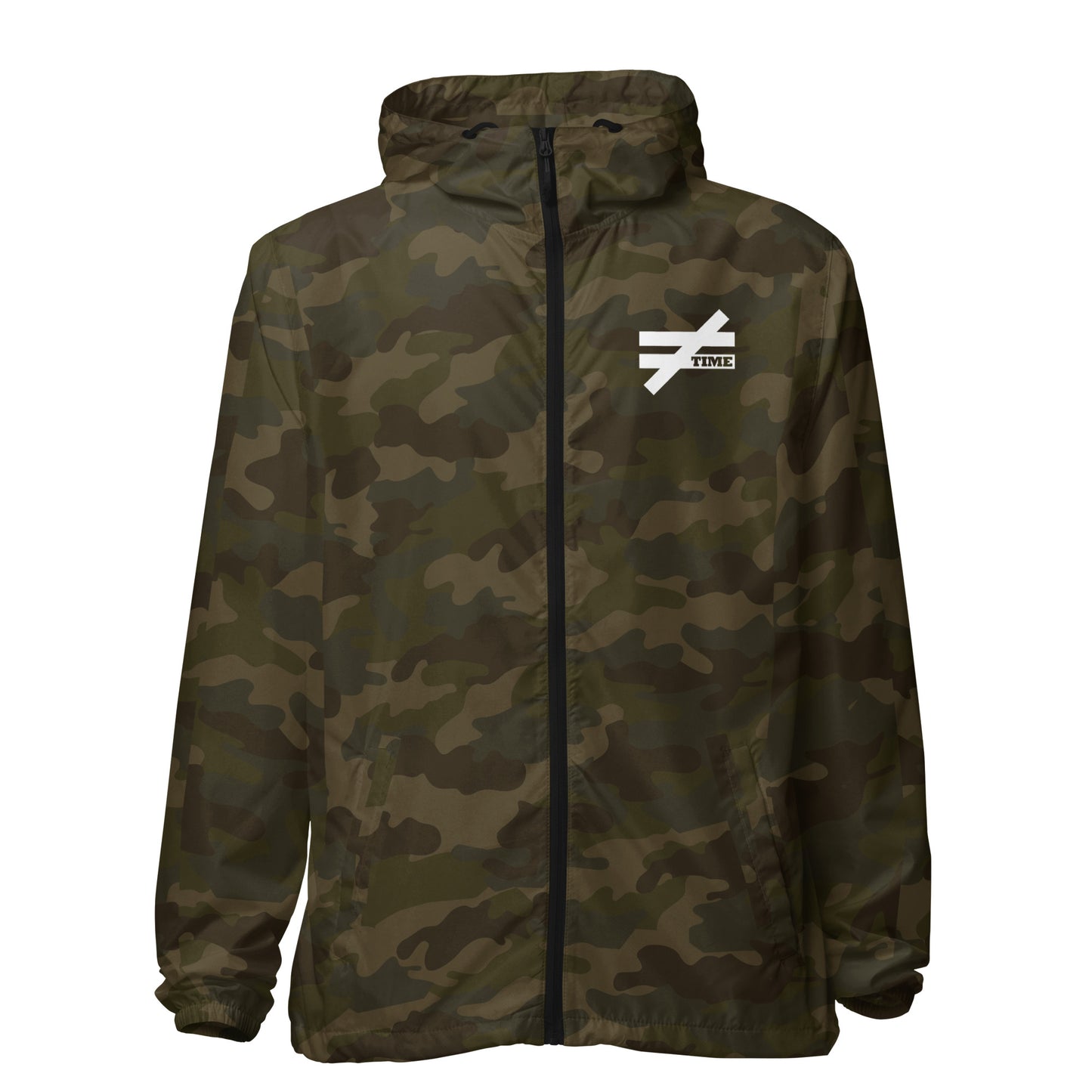 TIME Unisex lightweight zip up windbreaker